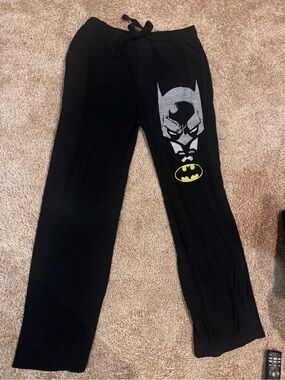 Batman Black Pants with Gray & Yellow Logo sweats